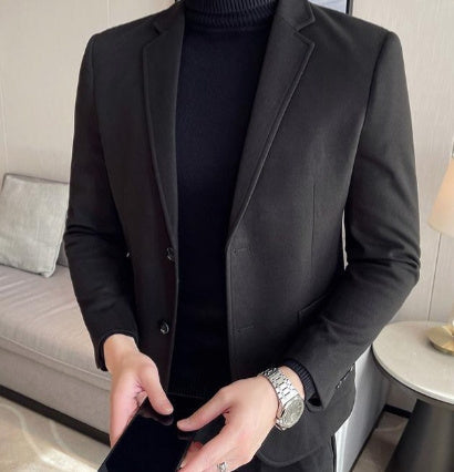 Slim Fit Woolen Blazer for Men