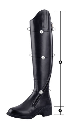 Cross-border Cowhide Equestrian Riding Boots, Black