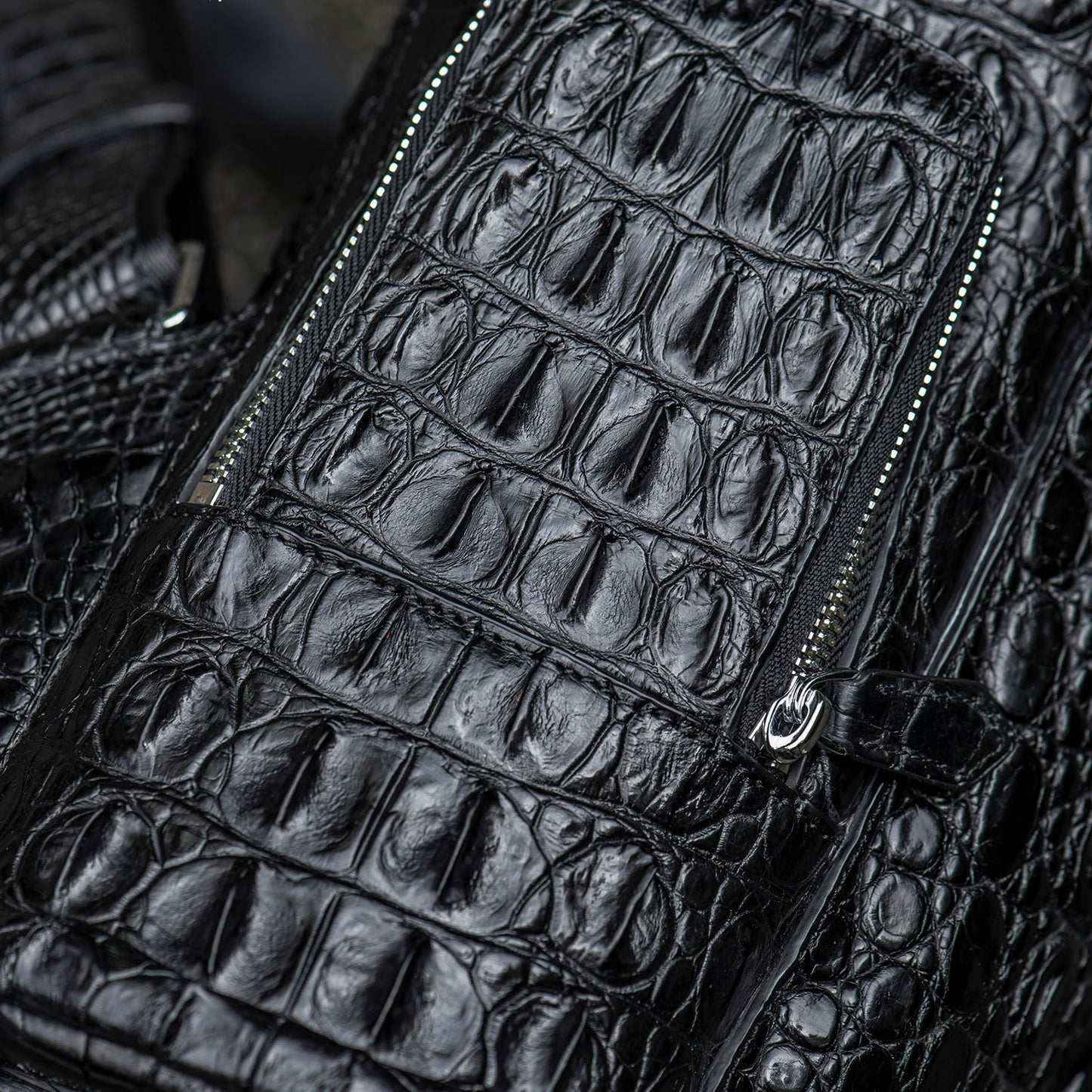 Kurayoshi Handmade Crocodile Leather Travel Backpack