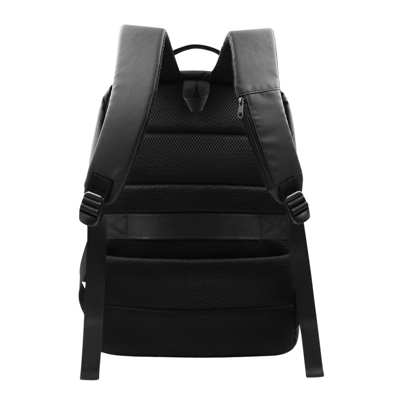 Fingerprint Lock Anti-Splash Laptop Backpack, Black