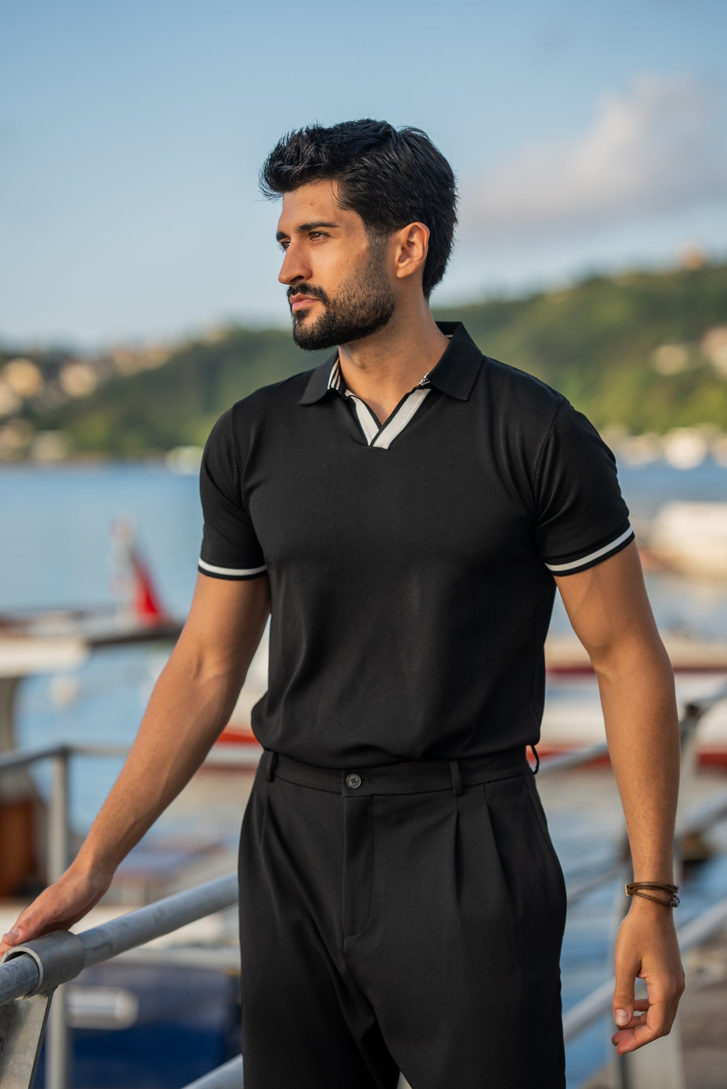 Black Polo for Men
