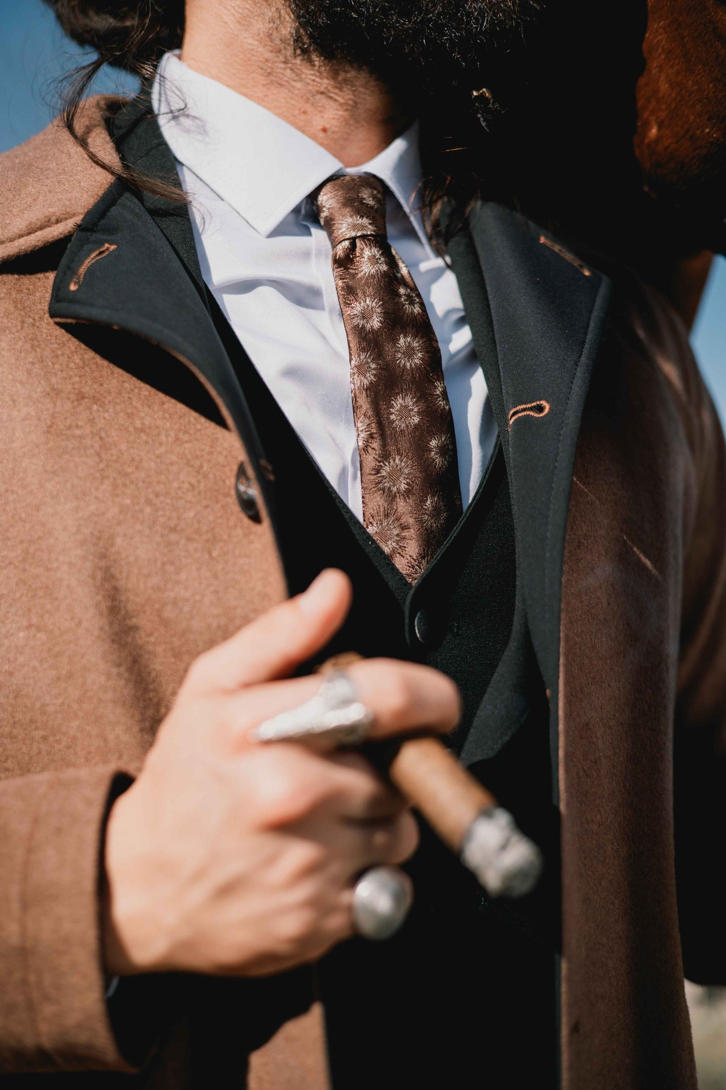 Heritage Brown Wool Blend Coat