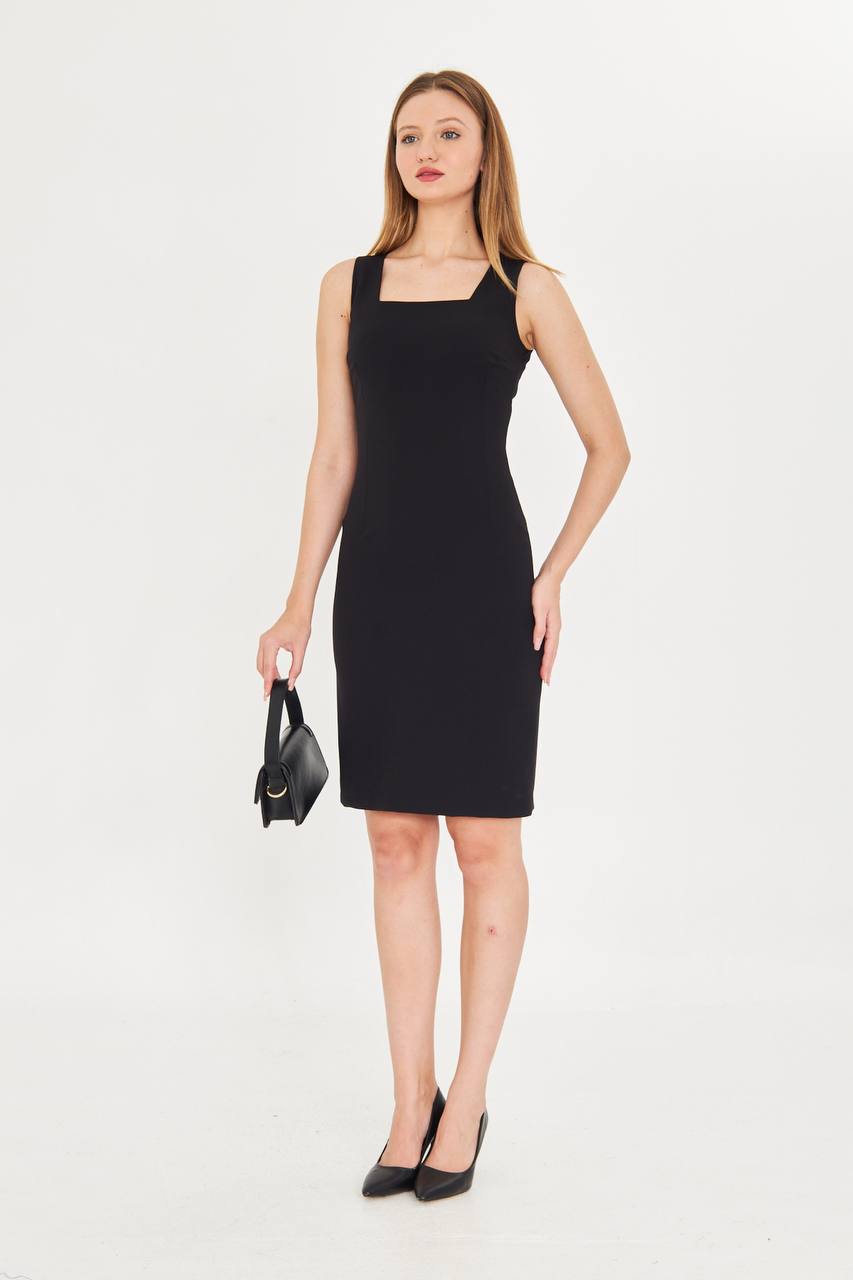 SuitLegacy Women's Black Dress Suit with Stitch Detail