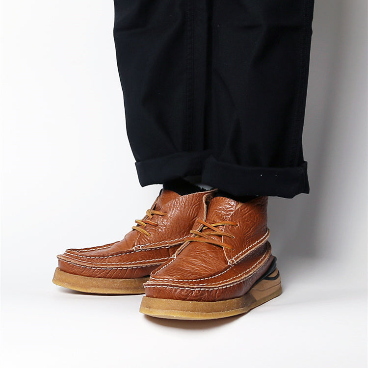 Men’s Vintage Cowhide Square Toe Workwear Shoes