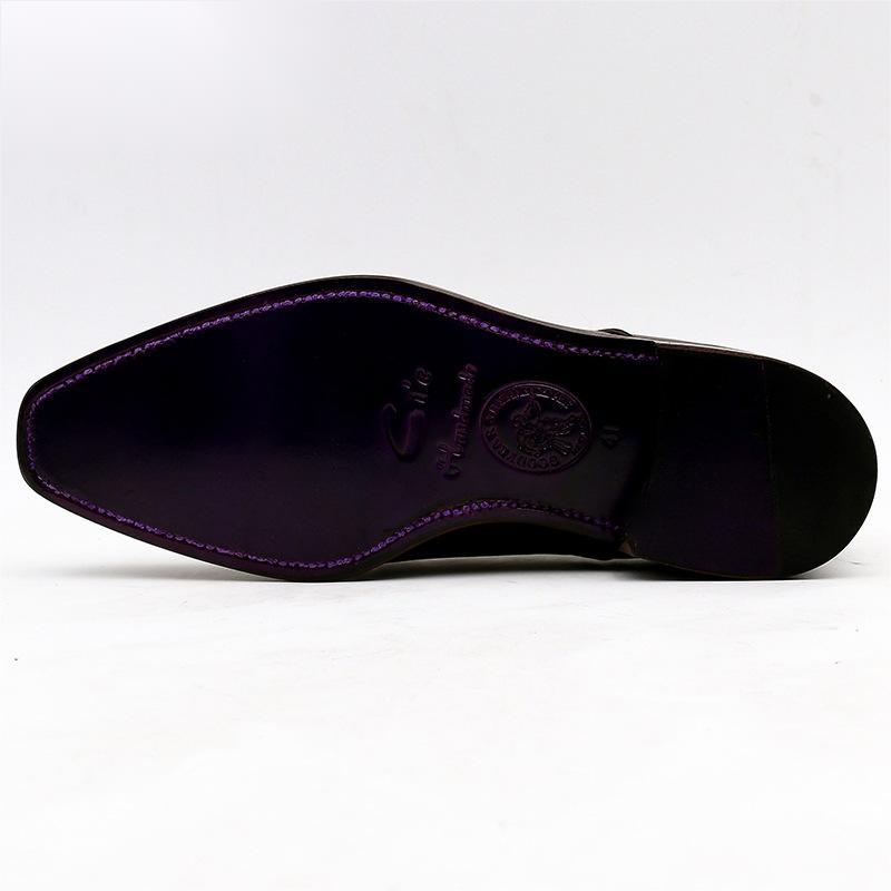 Handmade Men's Leather Boots with Cowhide Sole