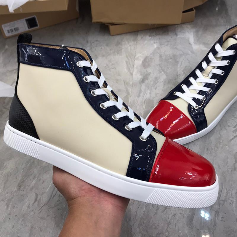 Men’s High Top Crocodile Pattern Casual Board Shoes