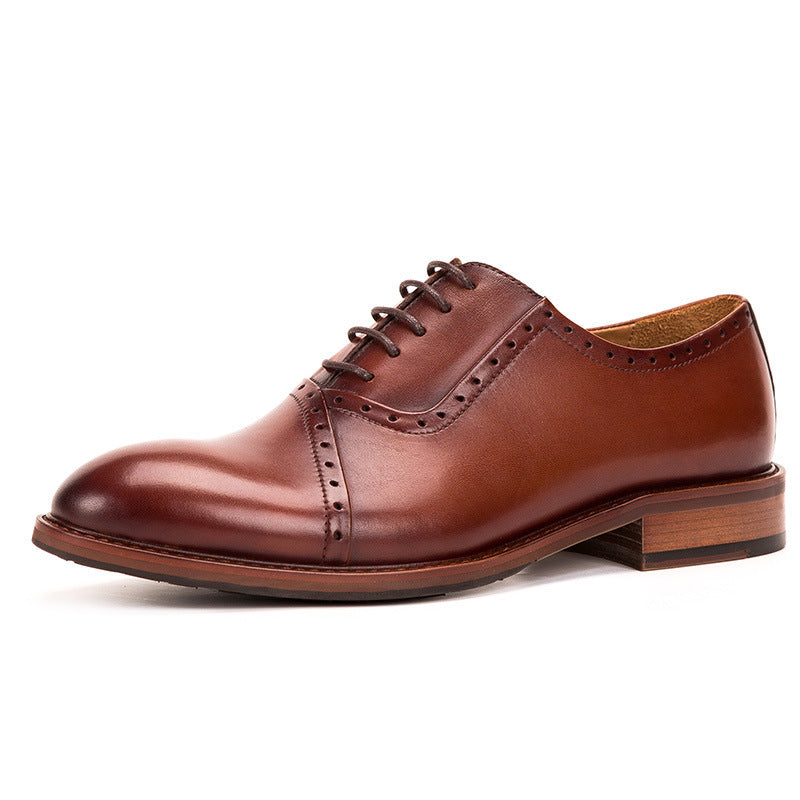 Men’s Leather Lace-Up Oxford Shoes