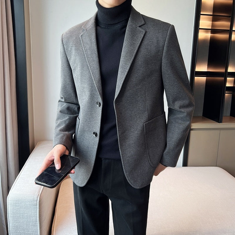 Slim Fit Woolen Blazer for Men