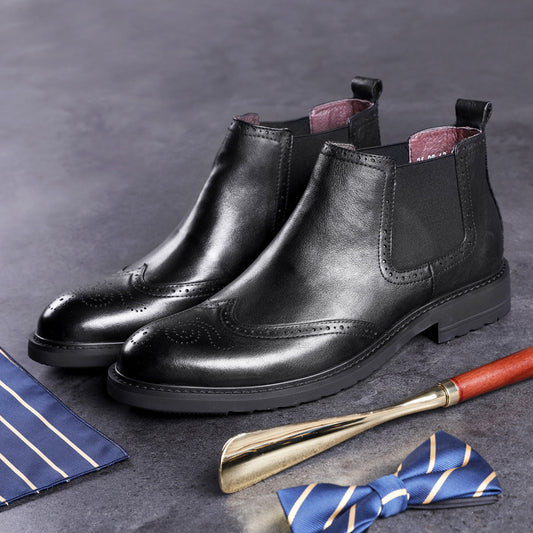 Autumn Winter British Martin Leather Boots
