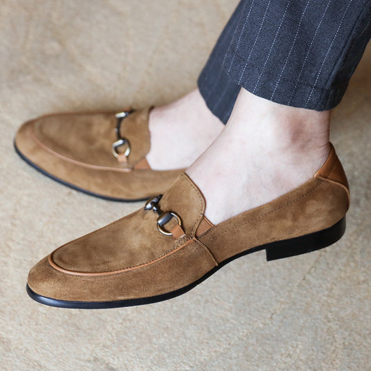 Men's Suede Horsebit Slip-On Breathable Loafers