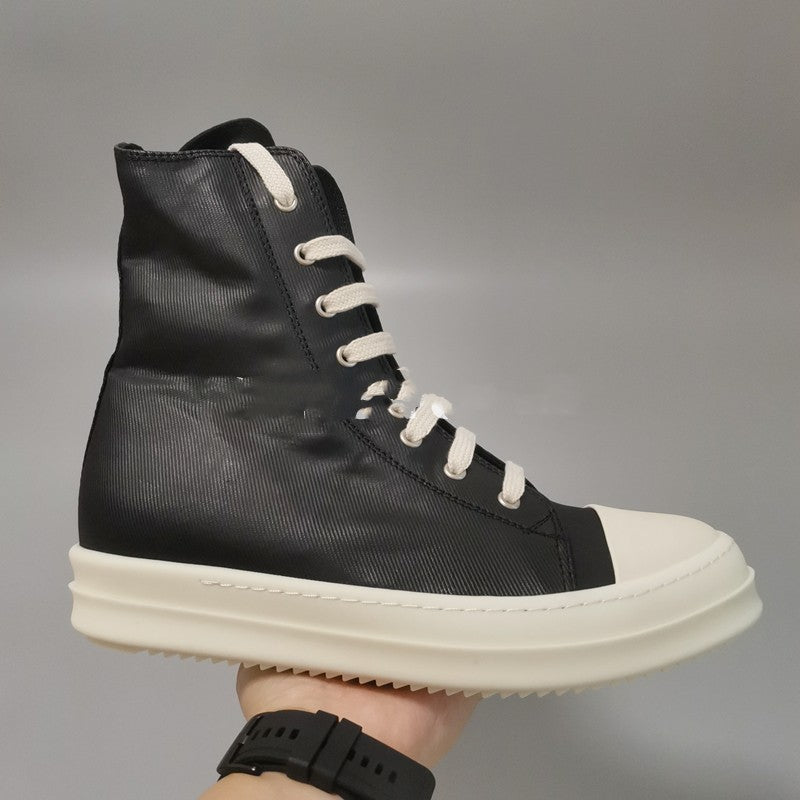 High Top Canvas Shoes with Thick TPU Sole Unisex
