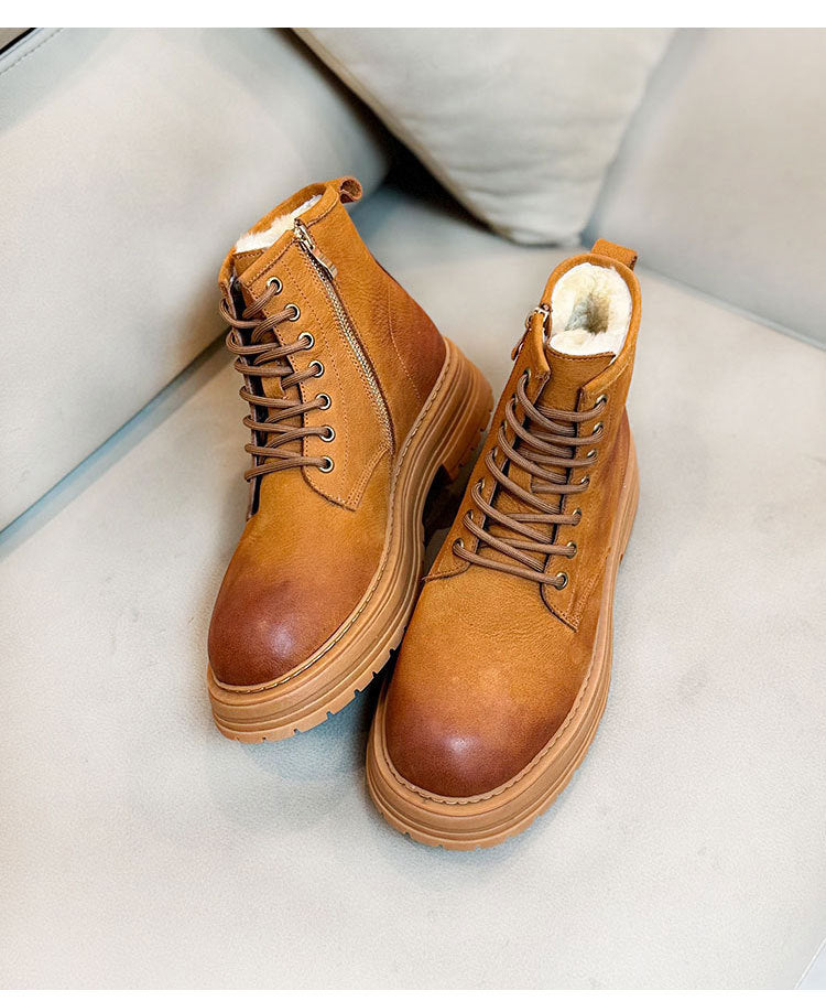 Men's Sheepskin Fur Snow Boots | Dr Martens, Non-slip