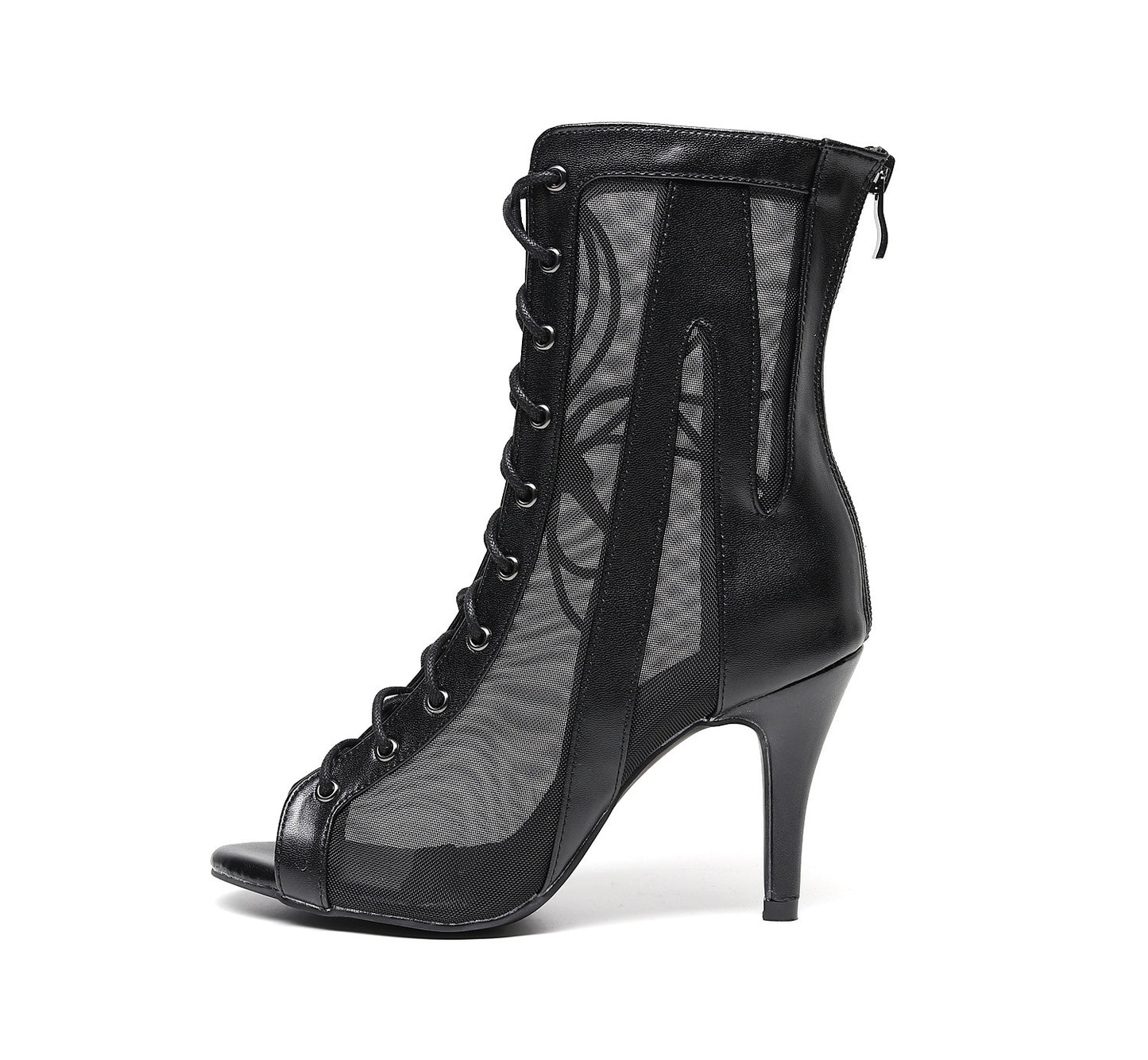 Black High Heel Latin Dance Shoes for Women