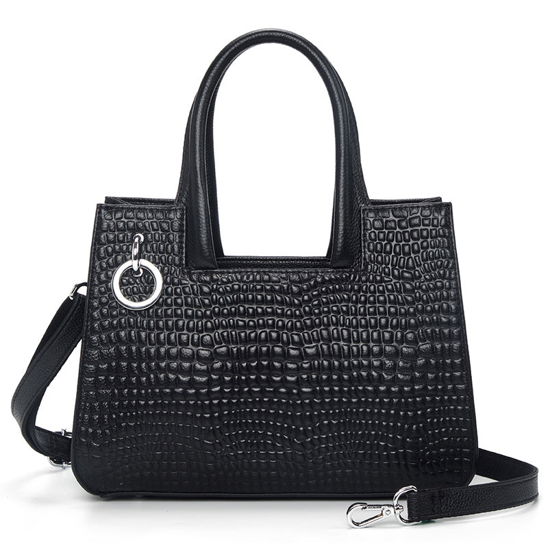 Ladies Cowhide Leather One-Shoulder Messenger Bag