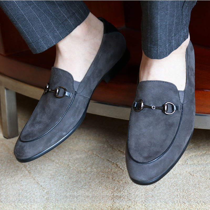 Men's Suede Horsebit Slip-On Breathable Loafers