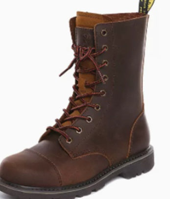 Men's Outdoor Motorcycle Martin Boots - Mid Heel