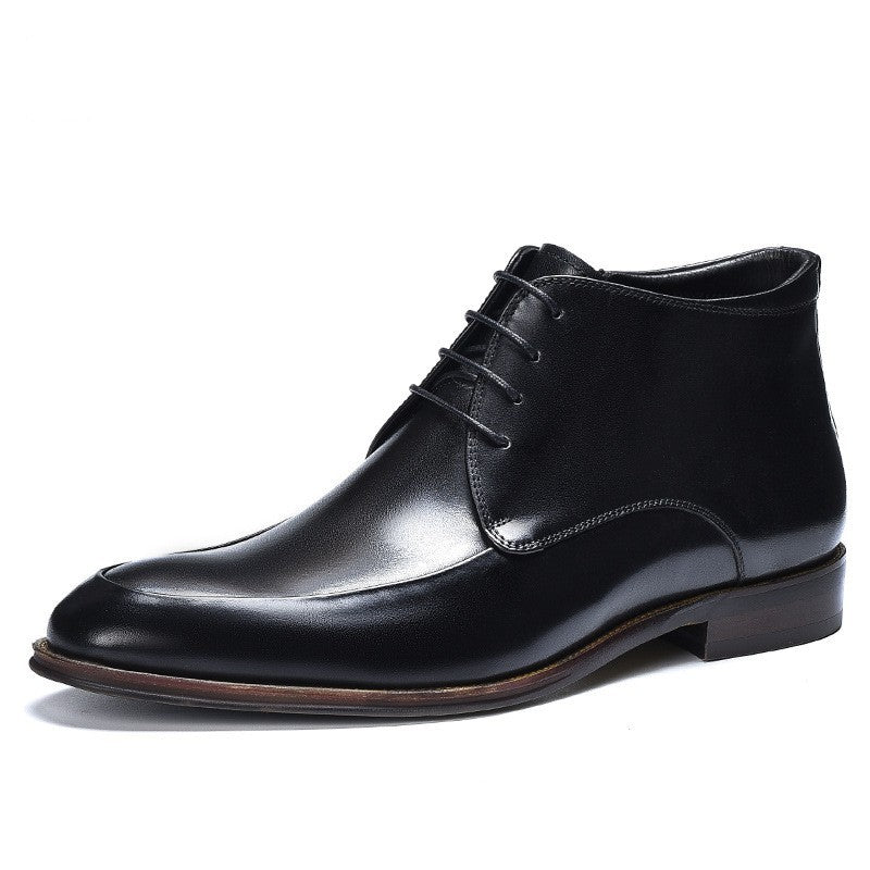 Men’s Genuine Leather High Top Business Shoes