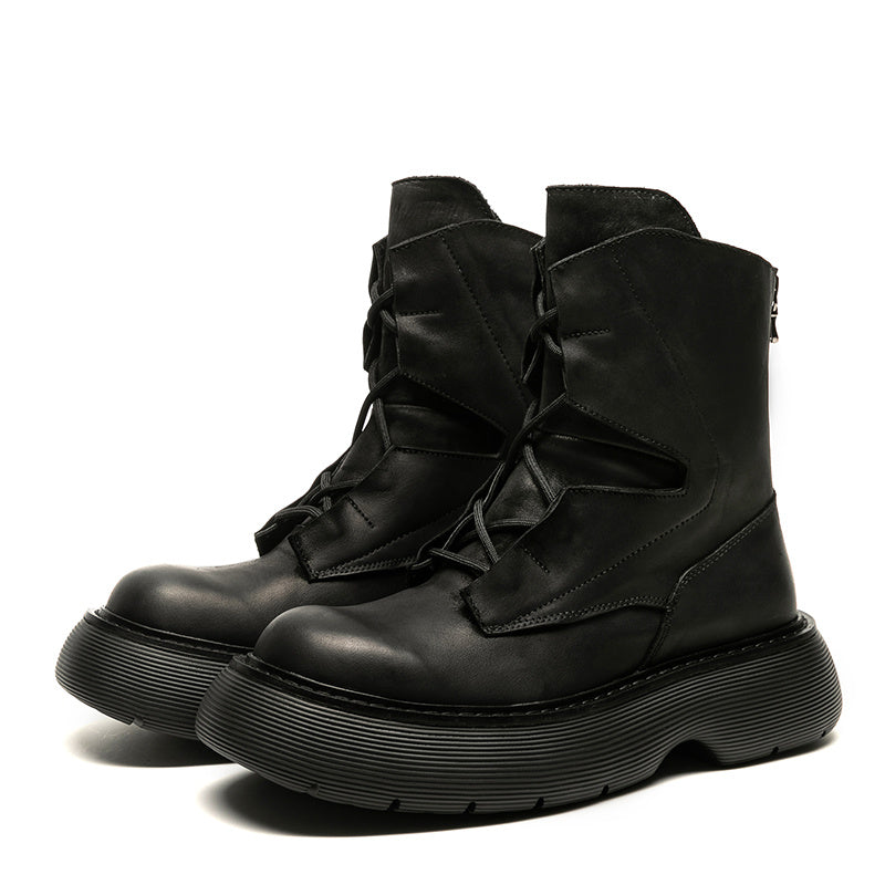 Men's Casual Thick Sole Height Increase Short Boots
