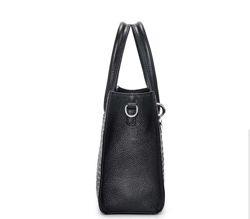 Ladies Cowhide Leather One-Shoulder Messenger Bag