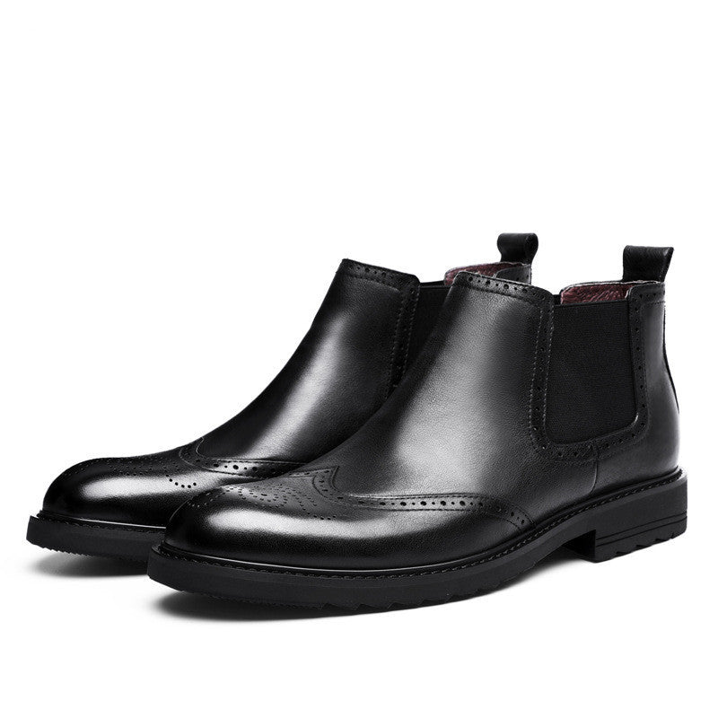 Autumn Winter British Martin Leather Boots