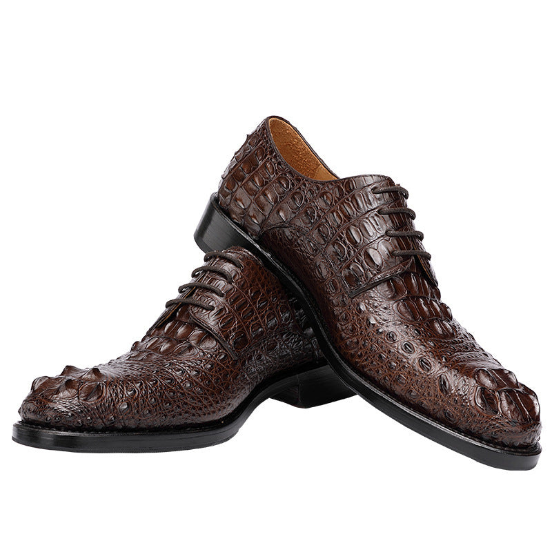 Handmade Crocodile Leather Men's Formal Business Shoes