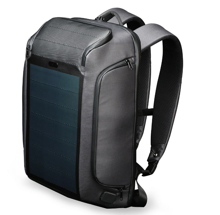 Flexible Solar Backpack 15.6" Laptop, USB Charge