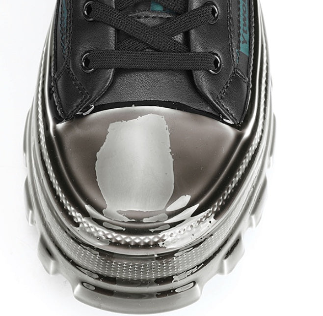 Warm Casual Tie-up Shoes with Plush Rubber Sole