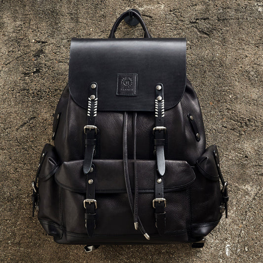 First Layer Cowhide Leather Men's Travel Backpack
