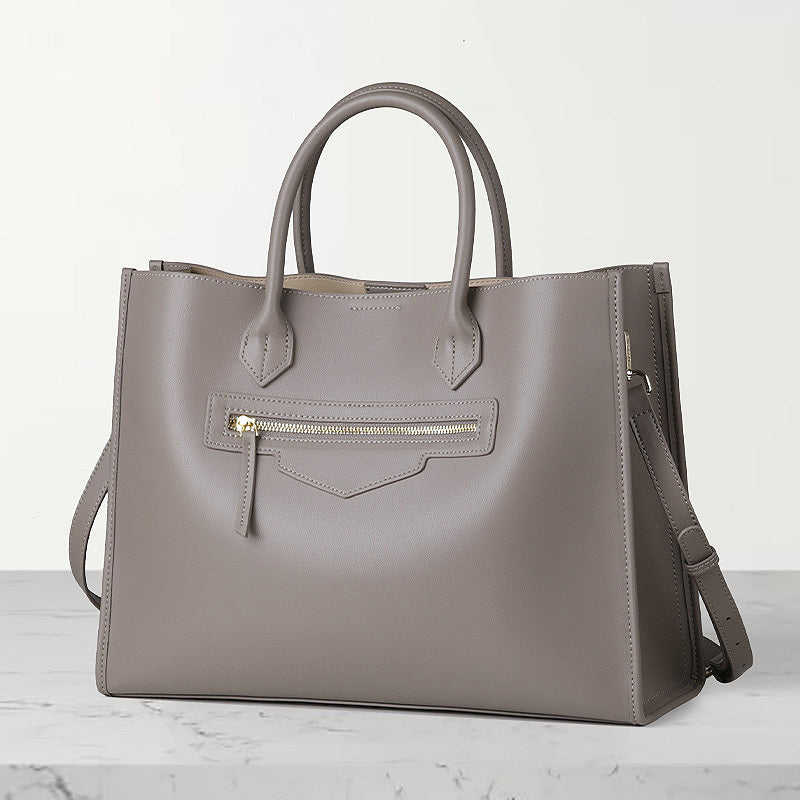 Women’s Large Genuine Leather Tote Bag with Laptop