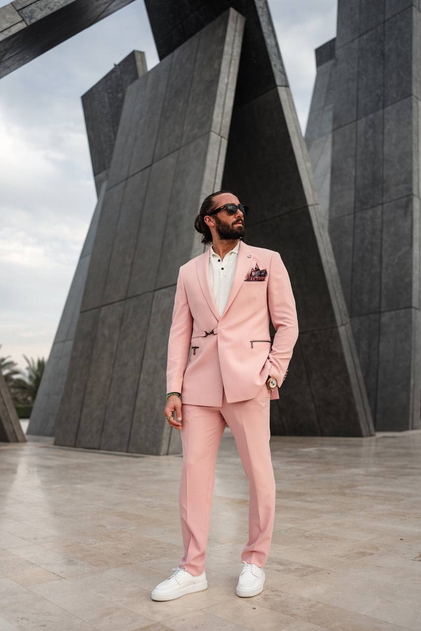 Pink Modern Suit