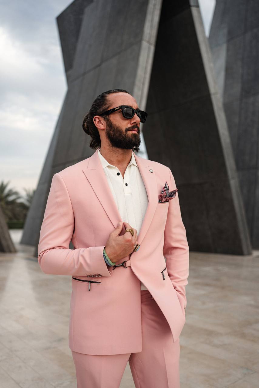 Pink Modern Suit