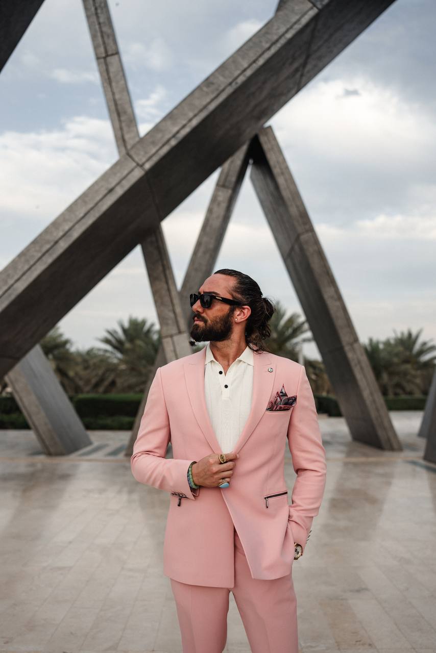 Pink Modern Suit