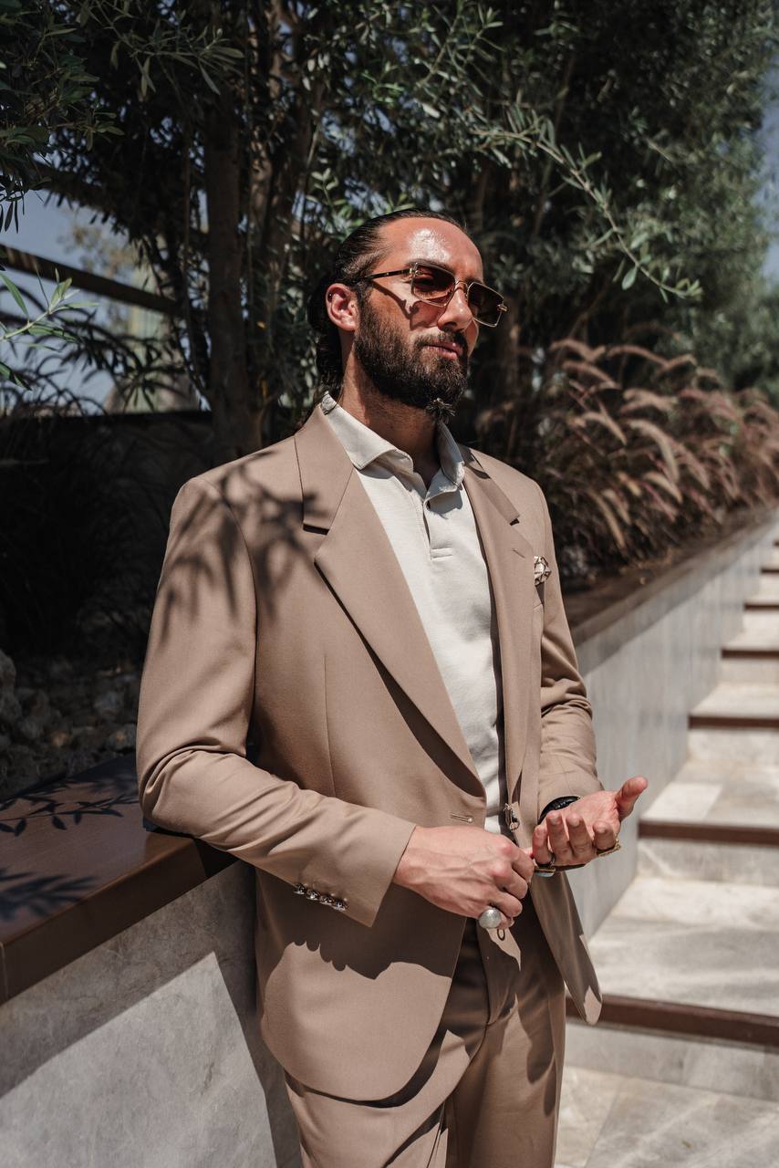Light Tan Modern Suit