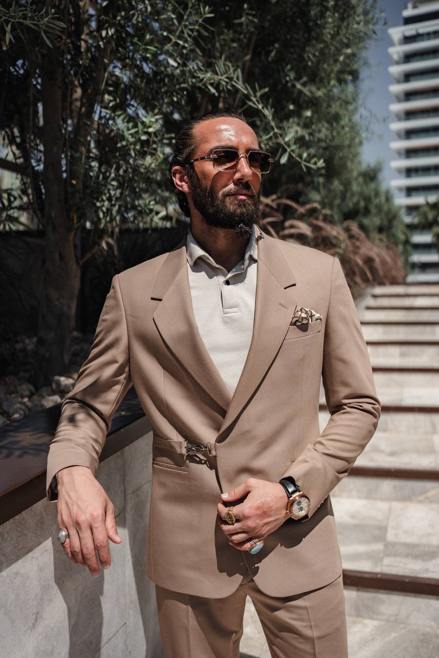 Light Tan Modern Suit