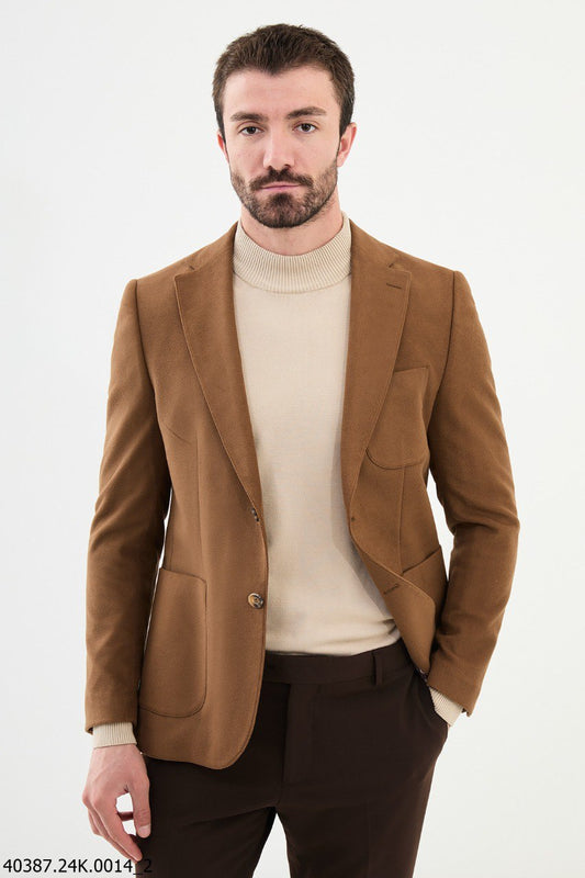 Camel Modern Fit Blazer