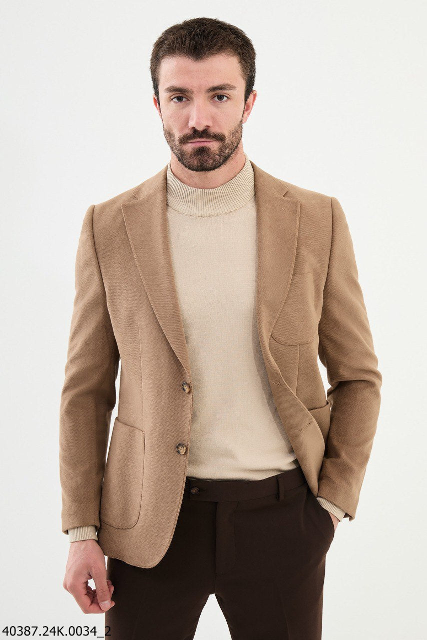Light Brown Modern Fit Blazer