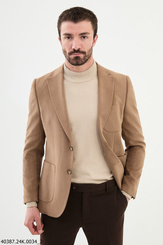 Light Brown Modern Fit Blazer