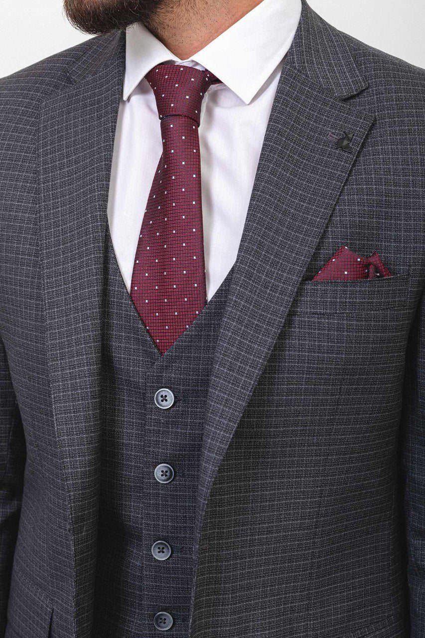 Dark Gray Special Design Slim Fit Suit