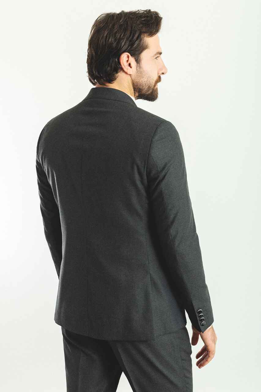 Dark Gray Modern Slim Fit Two-Piece Suit