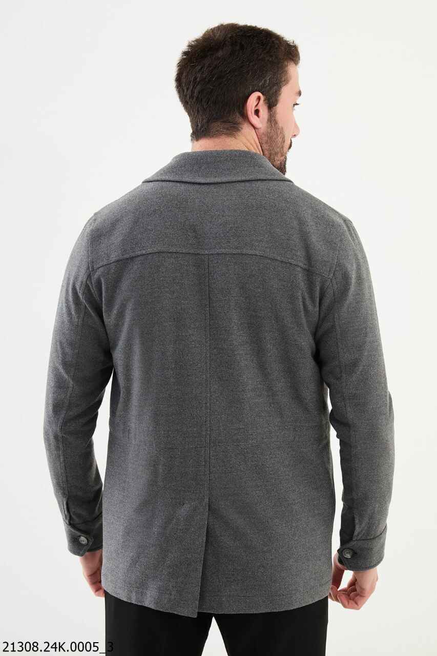 Men's Modern Fit Textured Field Coat