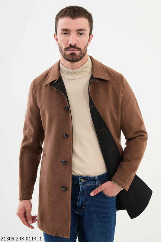 Men's Smart Casual Cotton Blend Outercoat