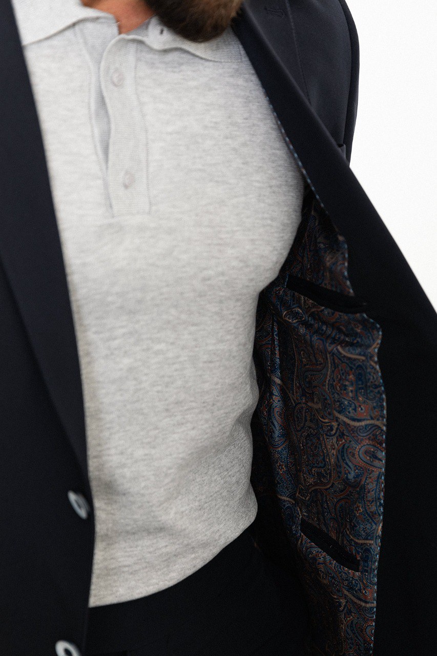 Navy Modern Slim Fit Two-Piece Suit