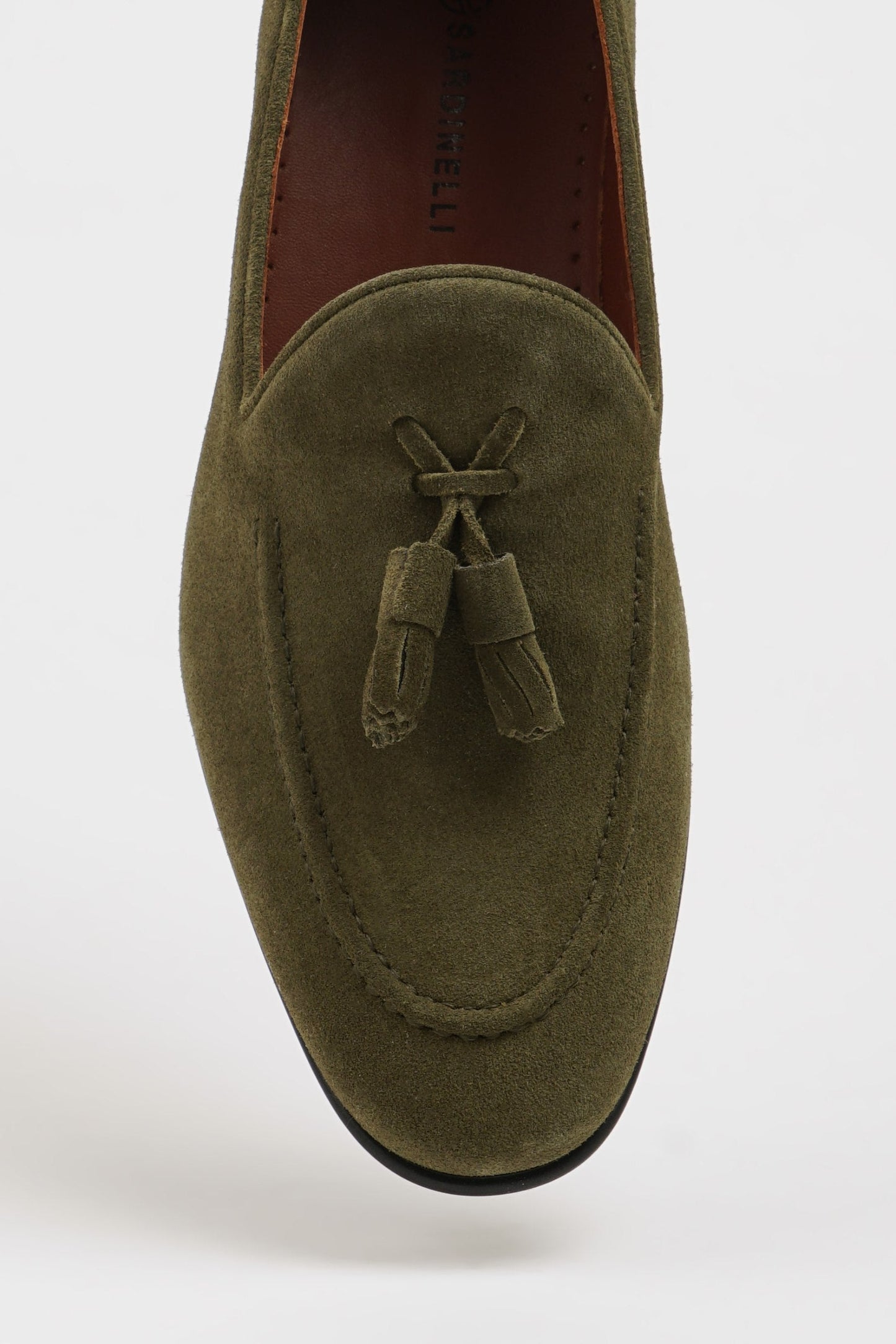 Khaki Suede Loafer Shoes