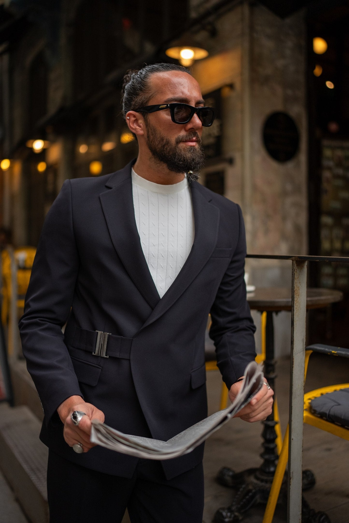 Black Belted Suit